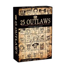 Cover art for Buffalo Games - 25 Outlaws - Modern Twist on Classic Poker - Texas Hold 'Em - Bluff, Lie, Cheat, Steal - Great for Adult Game Night