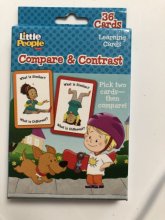 Cover art for Fisher Price Little People Compare and Contrast Flash Cards