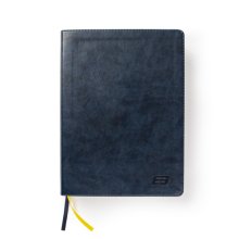 Cover art for CSB E3 Discipleship Bible, Navy LeatherTouch, Indexed, Full-Color Design, Devotional Articles, Character Profiles, Study Notes and Tools, QR Codes, Full-Color Maps, Easy-to-Read Bible Serif Type (FCA)