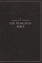 Cover art for NIV, The Charles F. Stanley Life Principles Bible, Leathersoft, Black: Holy Bible, New International Version