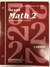 Cover art for Saxon Math 2: An Incremental Development Part 1 & 2 (Workbook and Fact Cards-2 volume set)
