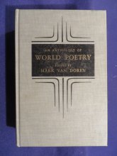 Cover art for 1936 AN ANTHOLOGY OF WORLD POETRY Hardcover Edited by MARK VAN DOREN