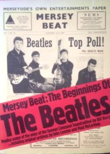 Cover art for 'Mersey beat', the beginnings of the Beatles