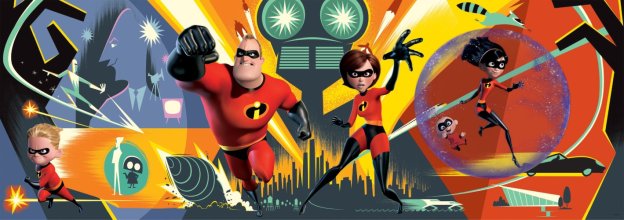 Cover art for Ceaco Disney Panoramic Incredibles 2 Jigsaw Puzzle, 700 Pieces