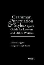 Cover art for Grammar, Punctuation, and Style: A Quick Guide for Lawyers and Other Writers (Coursebook)