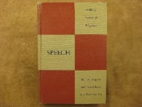 Cover art for Speech (its techniques and disciplines in a free society)