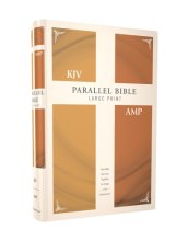 Cover art for KJV, Amplified, Parallel Bible, Large Print, Hardcover, Red Letter: Two Bible Versions Together for Study and Comparison