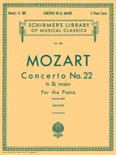Cover art for Concerto No. 22 in Eb, K.482