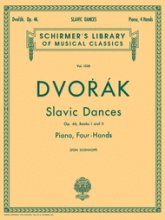 Cover art for G. Schirmer Slavic Dances Op 46 Book 1 & 2 One Piano 4 Hands by Dvorak