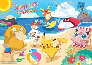 Cover art for Buffalo Games - Beach Pokemon - 500 Piece Jigsaw Puzzle