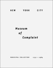Cover art for New York City Museum of Complaint: Municipal Collection 1751-1969