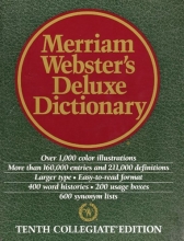 Cover art for Merriam Webster's Deluxe Dictionary - Tenth Collegiate Edition