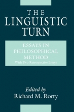 Cover art for The Linguistic Turn: Essays in Philosophical Method
