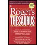 Cover art for The New American Roget's College Thesaurus in Dictionary Form