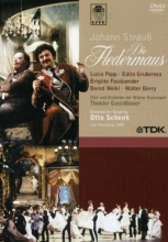Cover art for Johann Strauss - Die Fledermaus / Popp, Gruberova, Fassbaender, Weikl, Berry, Hopferwieser, Kunz, Guschlbauer, Vienna Opera