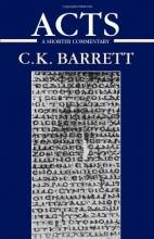Cover art for Acts of the Apostles: A Shorter Commentary (International Critical Commentary)