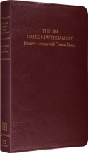 Cover art for UBS Greek New Testament: Readers Edition with Textual Notes (Burgundy) (Esv Bibles)
