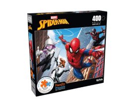Cover art for Buffalo Games - Marvel - Web Spinning - 400 Piece Jigsaw Puzzle for Families Challenging Puzzle Perfect for Game Nights - Finished Puzzle Size is 21.25 x 15.00