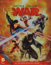 Cover art for Justice League: War (DC universe original movie) Blu-ray Steelbook + DVD +Digital Copy (English & Spanish Audio with English Subtitles)