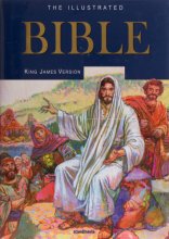 Cover art for Illustrated Bible-The Holy Bible King James Version-King James Bible-1735 Pages-16 Full Color Maps-Illustrated Bible Stories-Entire Family-600+Full ... John-Gold Leaf-Edges-Hardcover