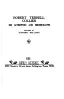 Cover art for Robert Terrell Collier: His ancestors and descendants