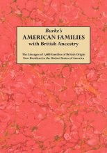Cover art for Burke's American Families with British Ancestry
