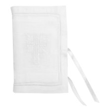 Cover art for Stephan Baby Keepsake Bible with Embroidered Cover and Ribbon-Tie Closure, White
