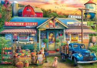 Cover art for Buffalo Games - Eduard - Farm Sale - 500 Piece Jigsaw Puzzle for Adults -Challenging Puzzle Perfect for Game Nights - Finished Size is 21.25 x 15.00