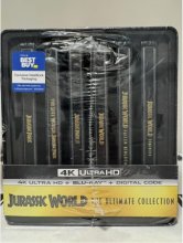 Cover art for Jurassic World Ultimate Collection - 4K Ultra HD + Blu-ray 2023 BEST BUY LIMITED EDITION STEELBOOK.