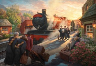 Cover art for Ceaco - Silver Select - Kinkade - Harry Potter - 2000 Piece Jigsaw Puzzle for Adults -Challenging Puzzle Perfect for Game Nights