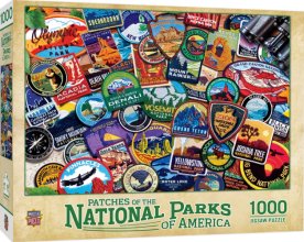 Cover art for MasterPieces - 1000 Piece Jigsaw Puzzle, National Parks Patches, Fun for Adults, Family, Kids 19.25"x26.75"