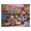Cover art for RoseArt Disney Dreams Thomas Kinkade Diamond Art Painting Kits - Mickey & Minnie Sweetheart Cafe Scene- DIY Diamond Jewel by Number Art 20" x 16" Horizontal Canvas with Wooden Display Hanger
