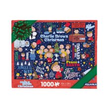 Cover art for AQUARIUS Peanuts Charlie Brown Wrapping Paper 1000pc Puzzle (1000 Piece Jigsaw Puzzle) - Glare Free - Precision Fit - Officially Licensed Peanuts Merchandise & Collectibles -22x28 Inches