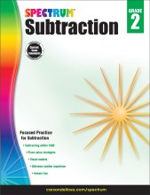 Cover art for Spectrum Grade 2 Subtraction Workbook, Math Book for Kids Ages 7 to 8, Subtracting Within 1000, Place Value, Mathematics Equations, and More, Classroom or Homeschool Curriculum
