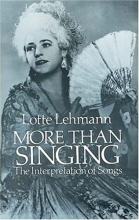 Cover art for More Than Singing: The Interpretation of Songs