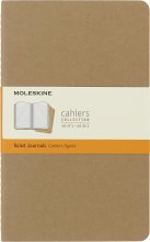 Cover art for Moleskine Cahier Journal, Soft Cover, Large (5" x 8.25") Ruled/Lined, Kraft Brown, 80 Pages (Set of 3)