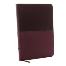 Cover art for NKJV, Value Thinline Bible, Large Print, Burgundy Leathersoft, Red Letter, Comfort Print: Holy Bible, New King James Version