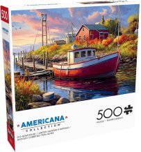 Cover art for Buffalo Games - Imagine It Images - Old Boathouse - 500 Piece Jigsaw Puzzle for Adults -Challenging Puzzle Perfect for Game Nights - Finished Size is 21.25 x 15.00