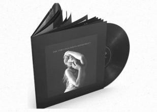 Cover art for Taylor Swift The Tortured Poets Department Vinyl " The Black Dog " Charcoal Black Edition + 24 Page Booklet