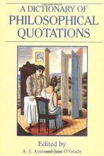 Cover art for A Dictionary of Philosophical Quotations (Blackwell Reference)