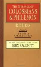 Cover art for The Message of Colossians & Philemon (Bible Speaks Today)
