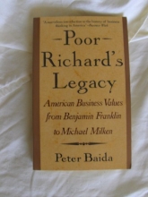 Cover art for Poor Richard's Legacy: American Business Values from Benjamin Franklin to Donald Trump
