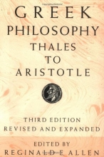 Cover art for Greek Philosophy: Thales to Aristotle (Readings in the History of Philosophy)