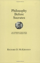 Cover art for Philosophy Before Socrates: An Introduction With Text and Commentary