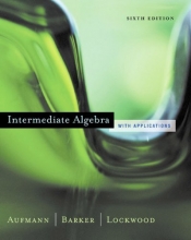 Cover art for Intermediate Algebra with Applications
