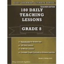 Cover art for 180 Daily Teaching Lessons (Easy Grammar Ultimate Series:, Grade 8 Teacher Edition)