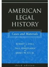 Cover art for American Legal History: Cases and Materials