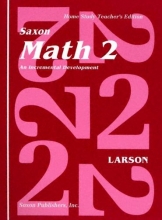 Cover art for Math 2: An Incremental Development [Home School Teachers Edition]