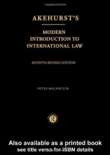 Cover art for Akehurst's Modern Introduction to International Law