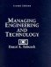 Cover art for Managing Engineering and Technology